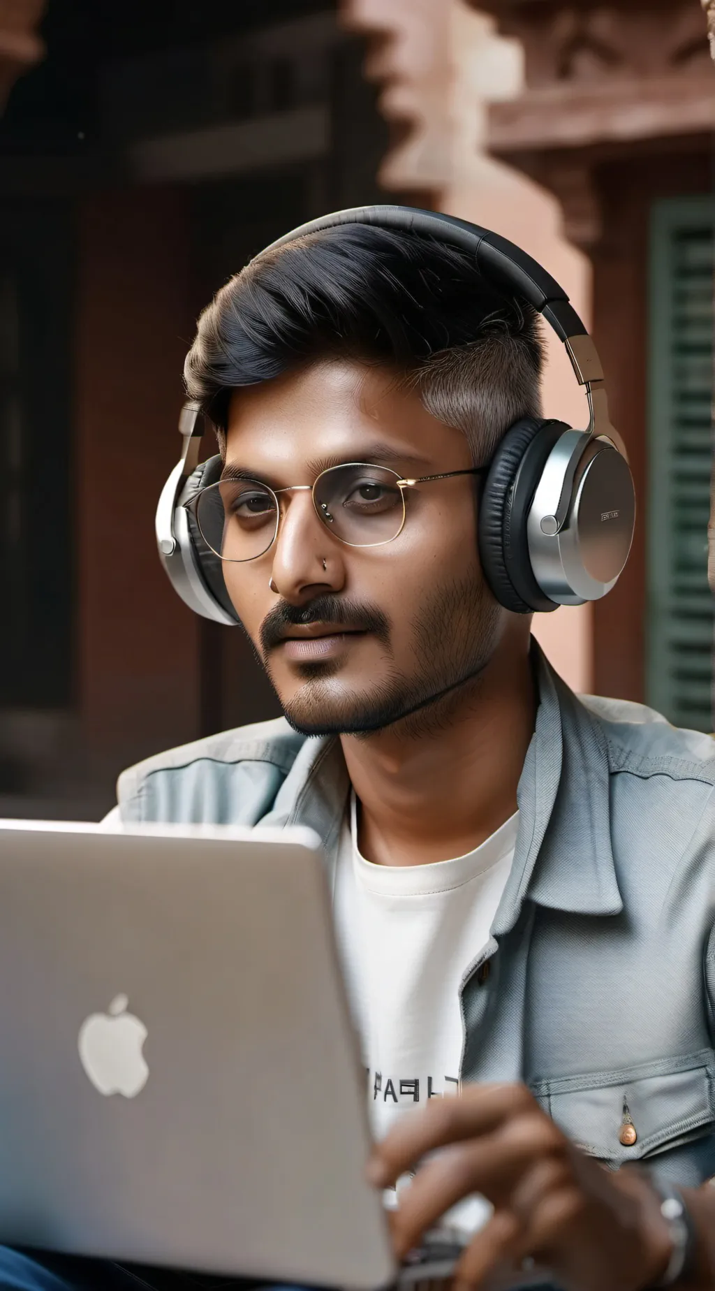 ai character: MICROSOFT WORKER background