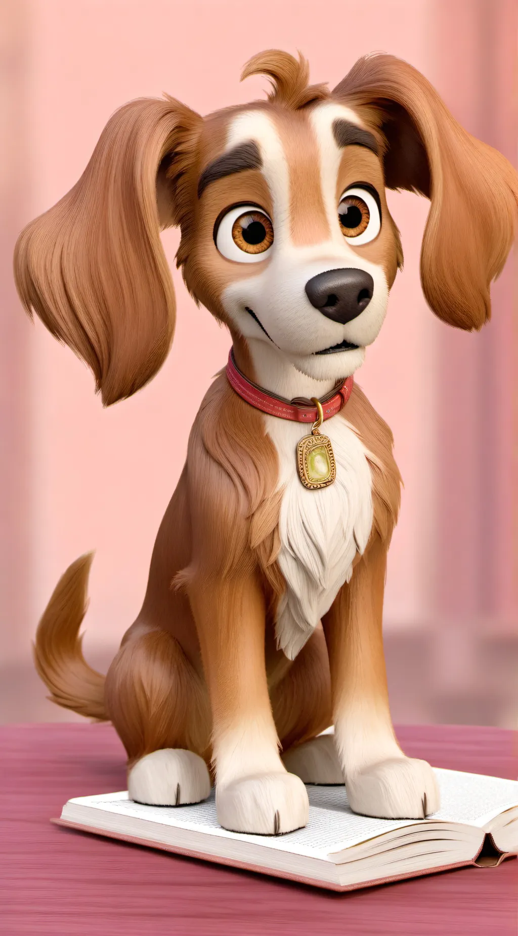 ai character: lady  background