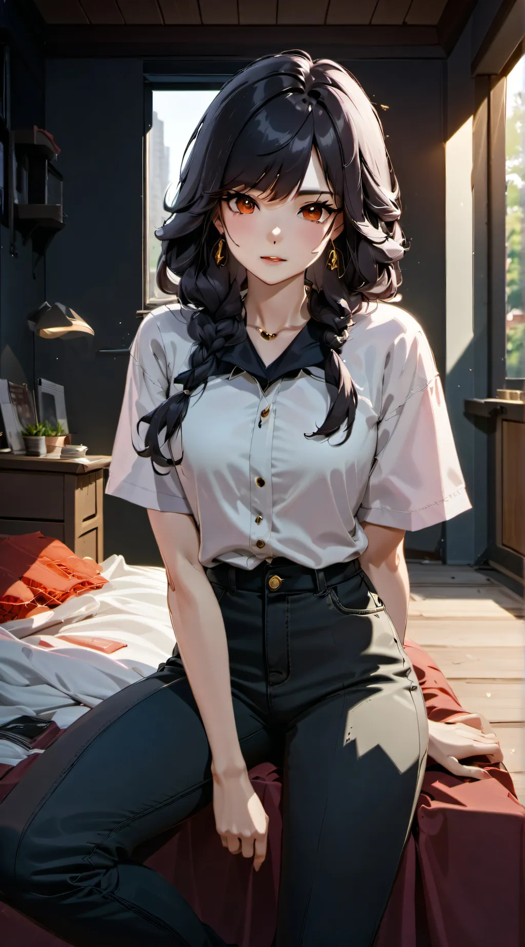 ai character: Watery background