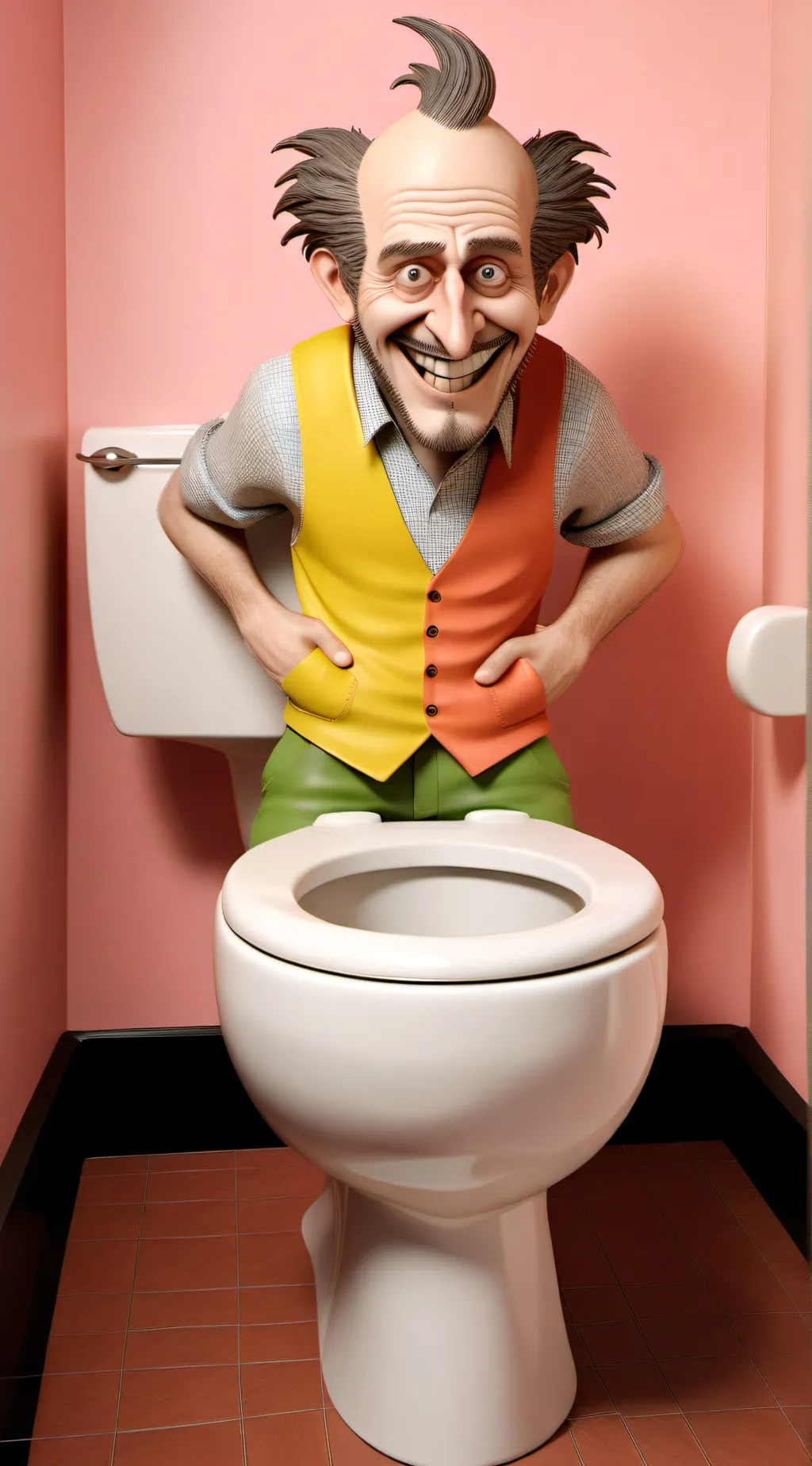ai character: the toilet man background