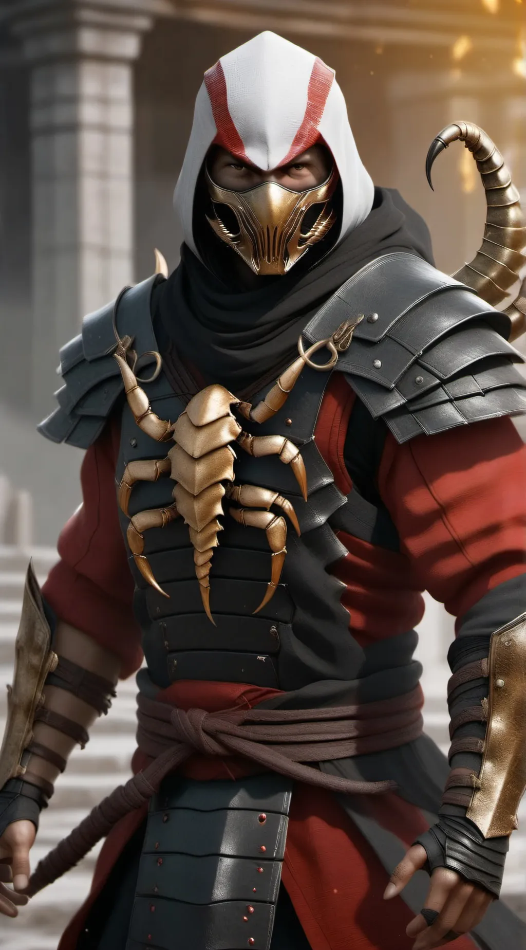 ai character:  Hanzo Hasashi  background