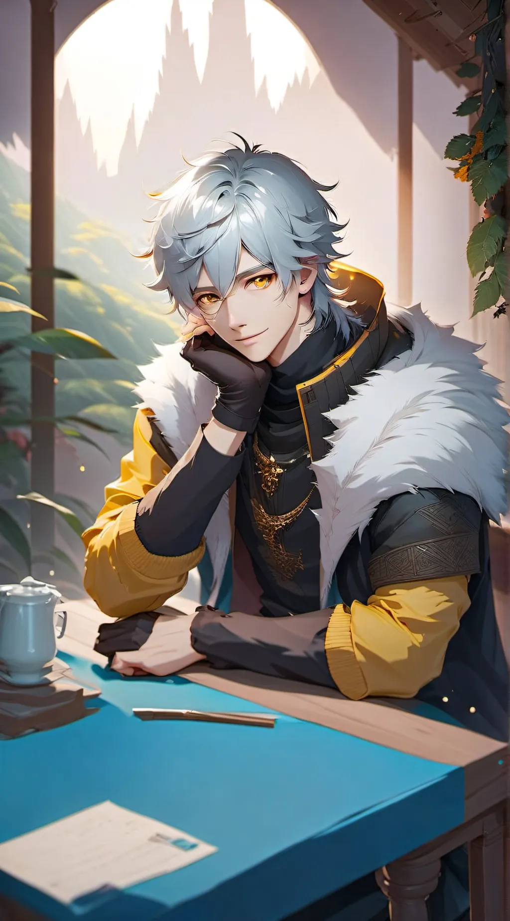 ai character: Mark background