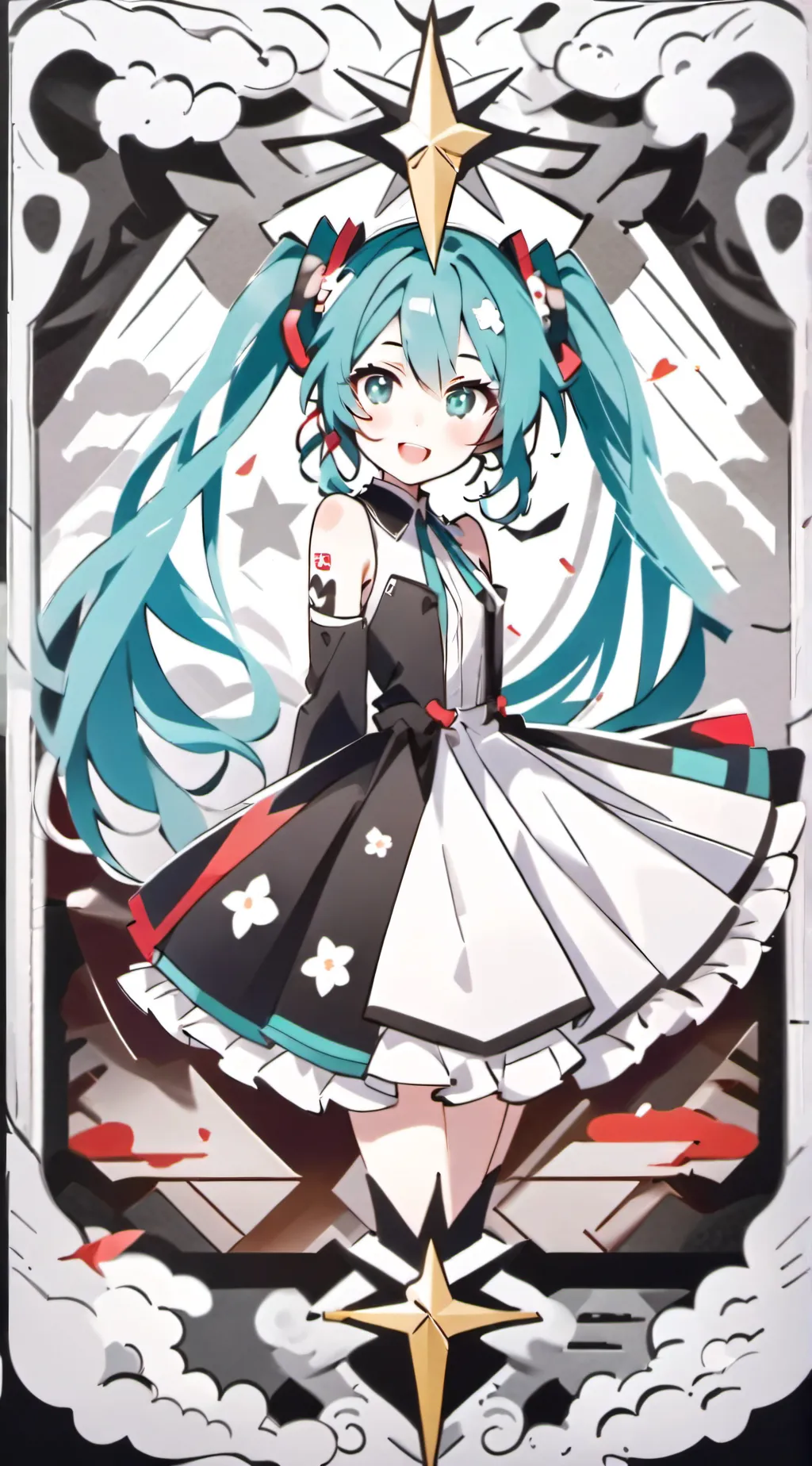 ai character: Miku background