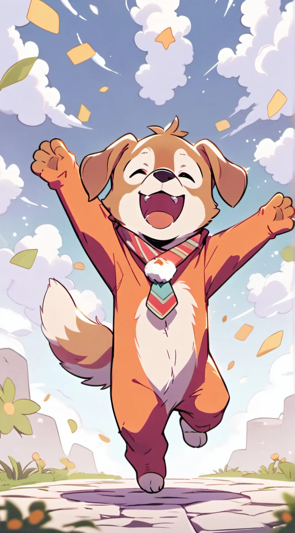 ai character: dogday background