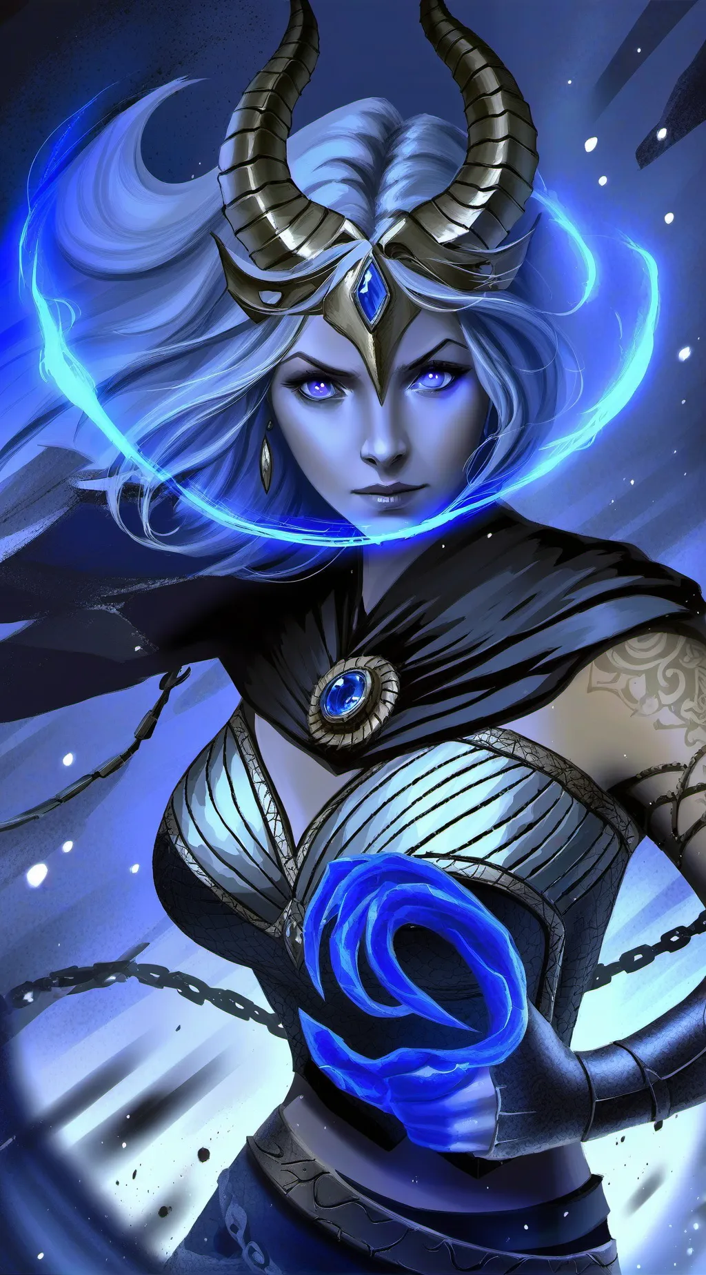 ai character: Luna background