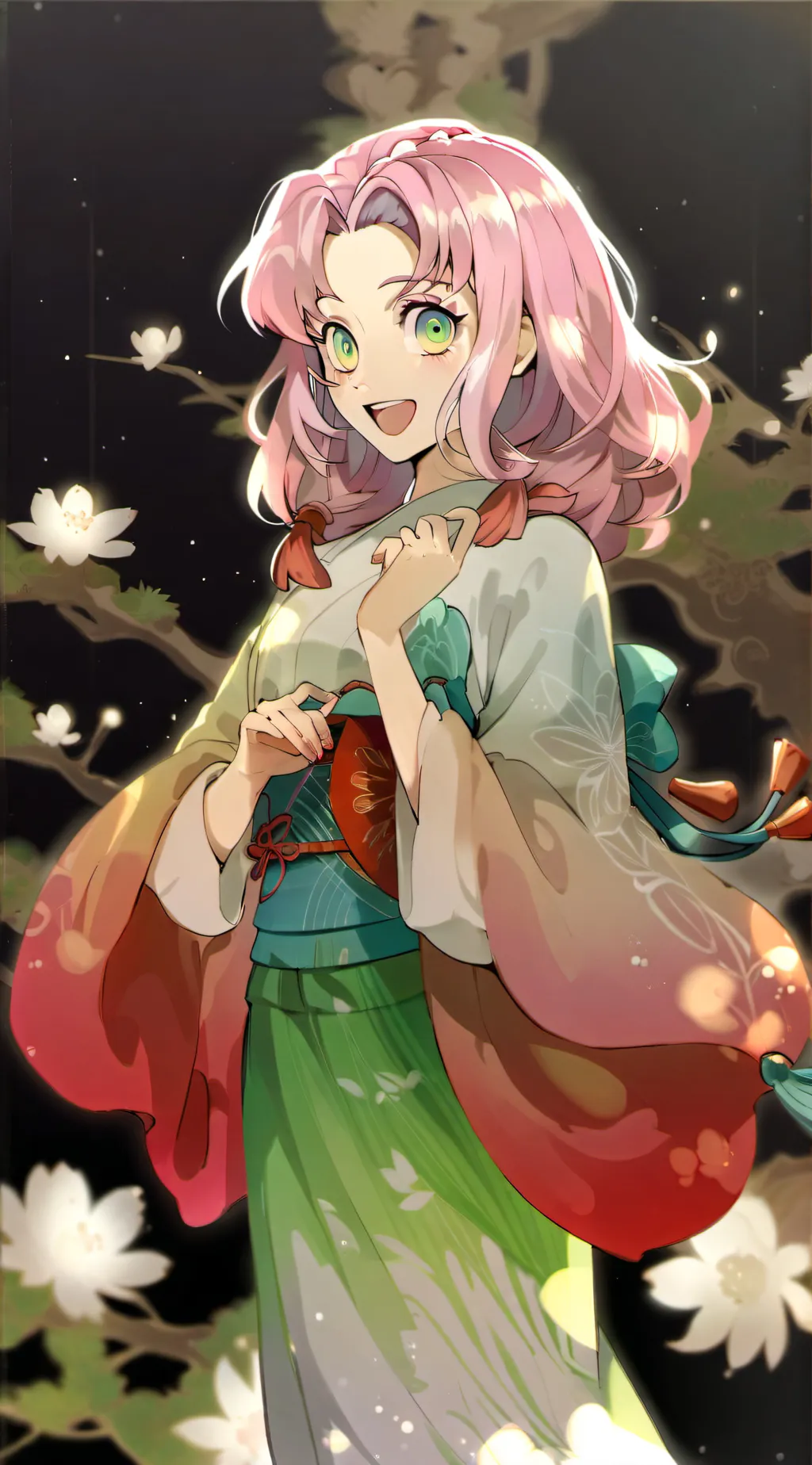 ai character: Mitsuri Kanroji background
