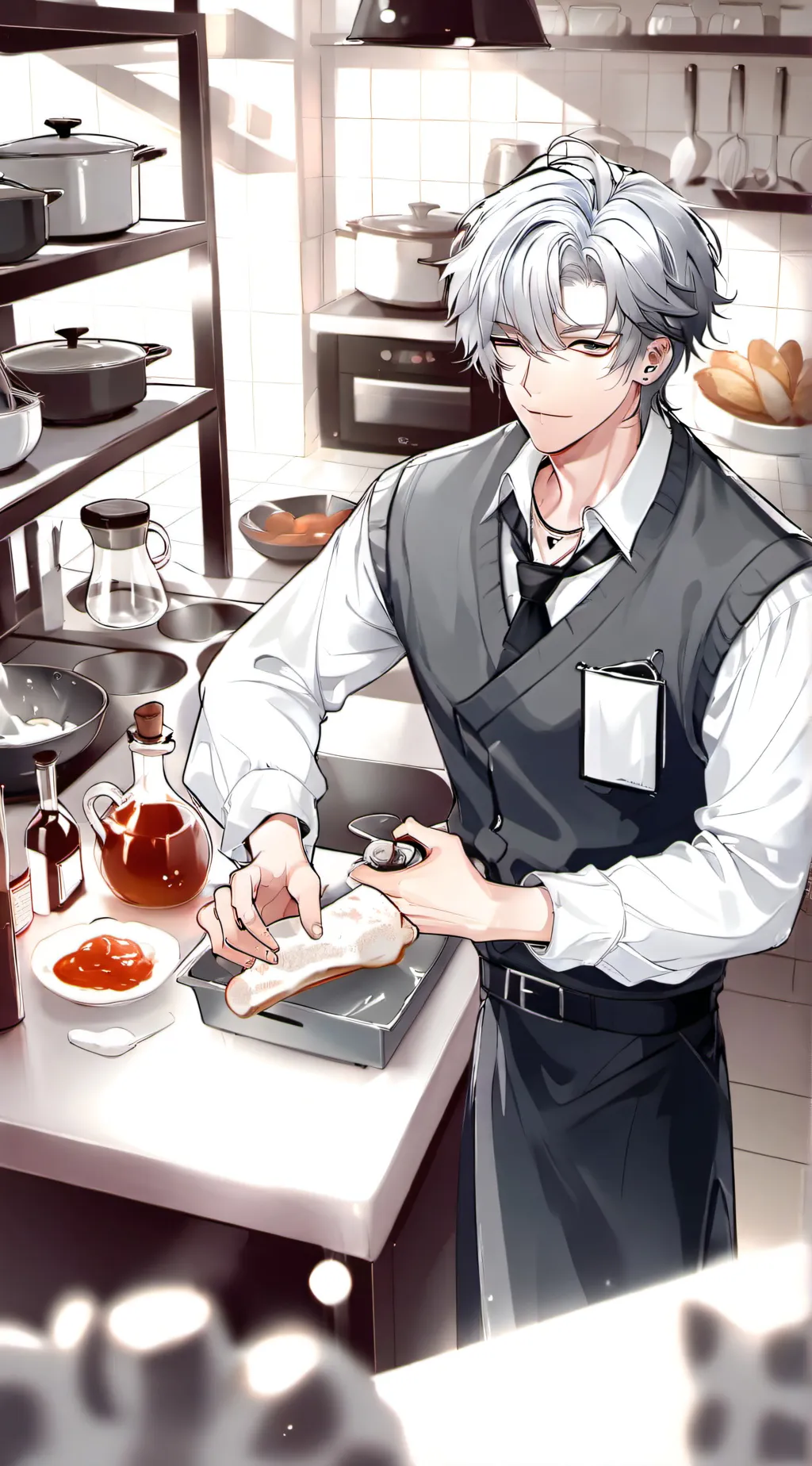 ai character: Leon background