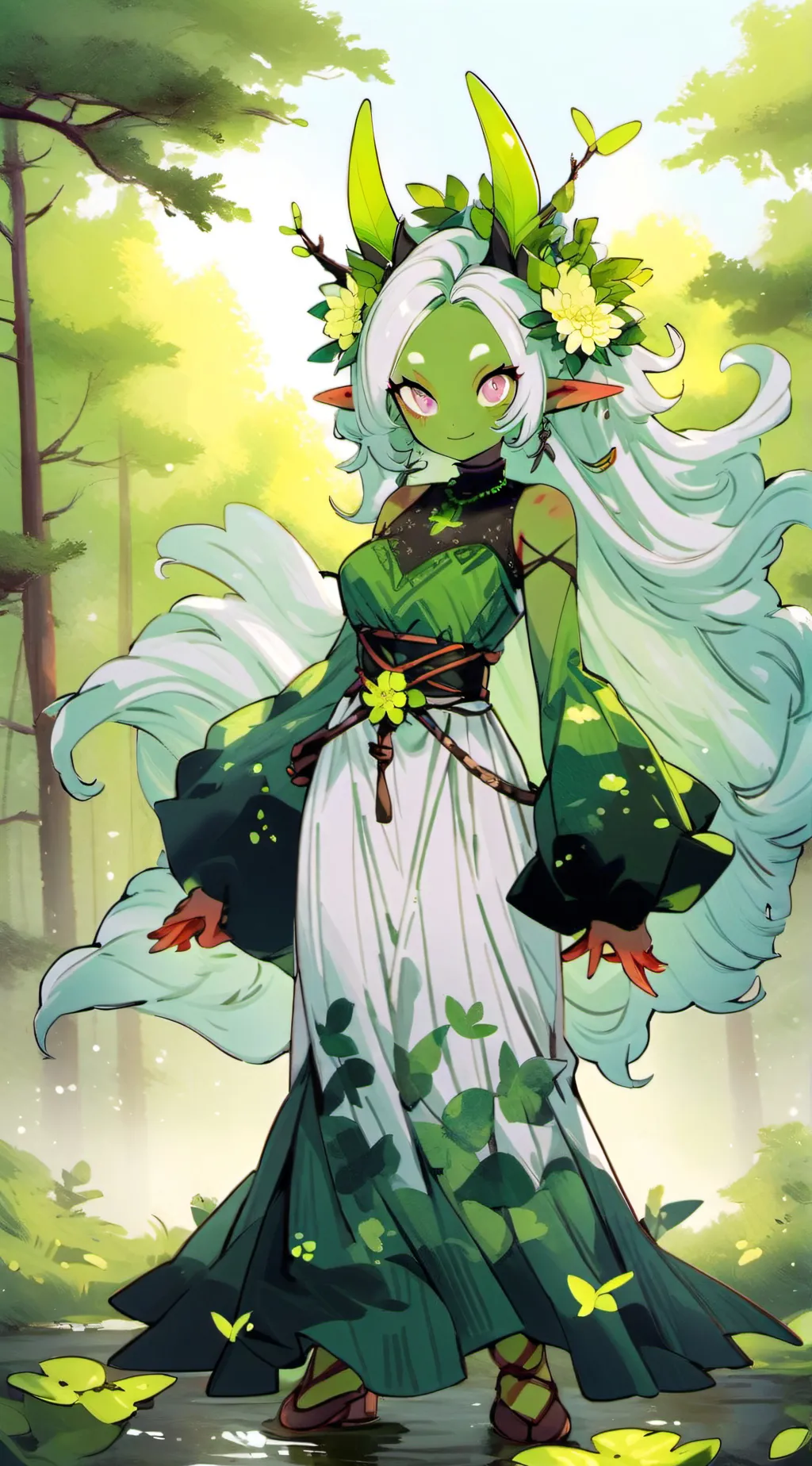 ai character: Azalea background