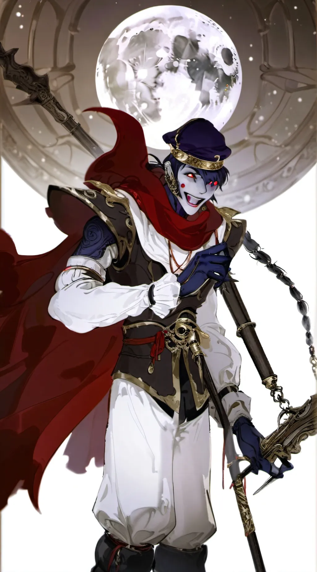 ai character: Mermaid!moondrop background