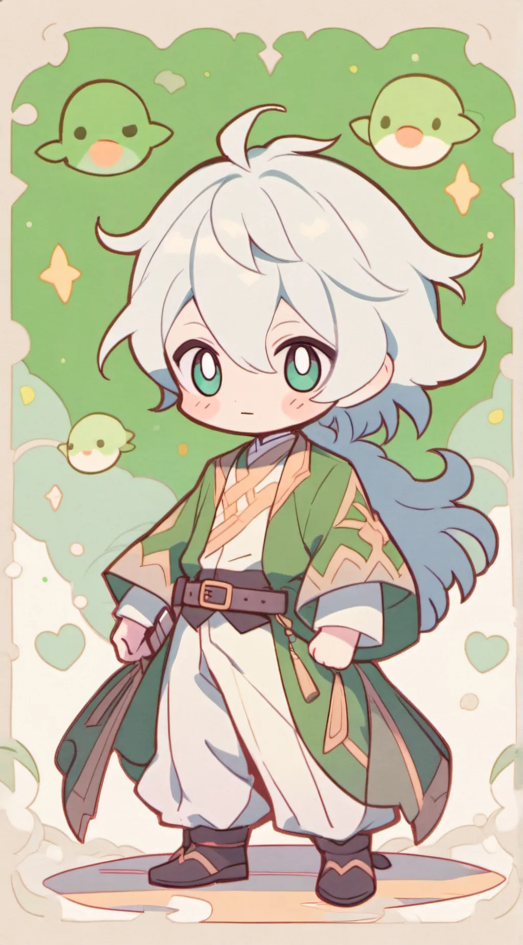 ai character: Oliver  background