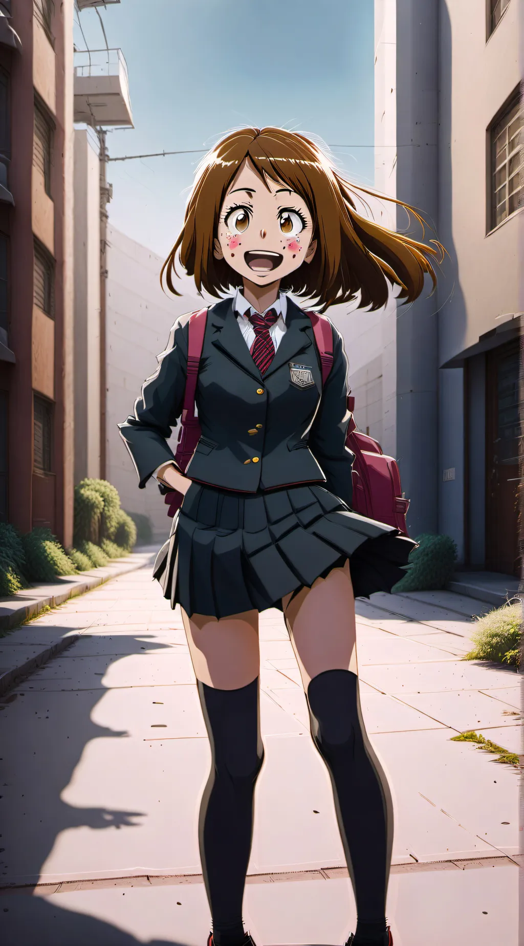 ai character: ×Ochaco Uraraka x background