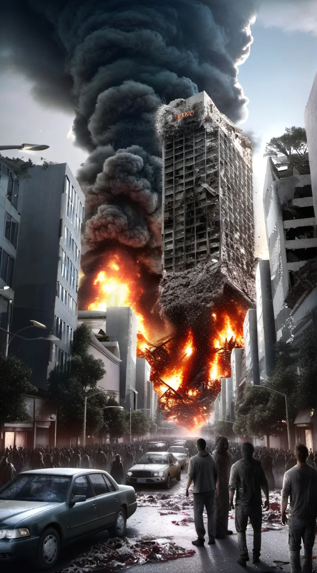 ai character: zombies rise  background