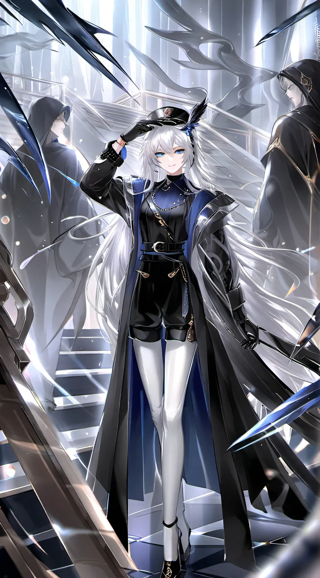 ai character: Rain background