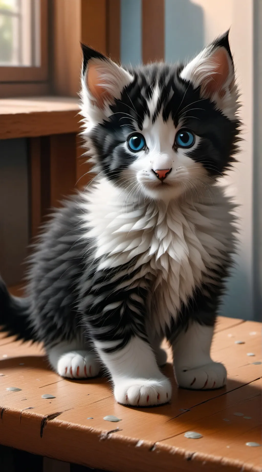 ai character: Ghost the cat background