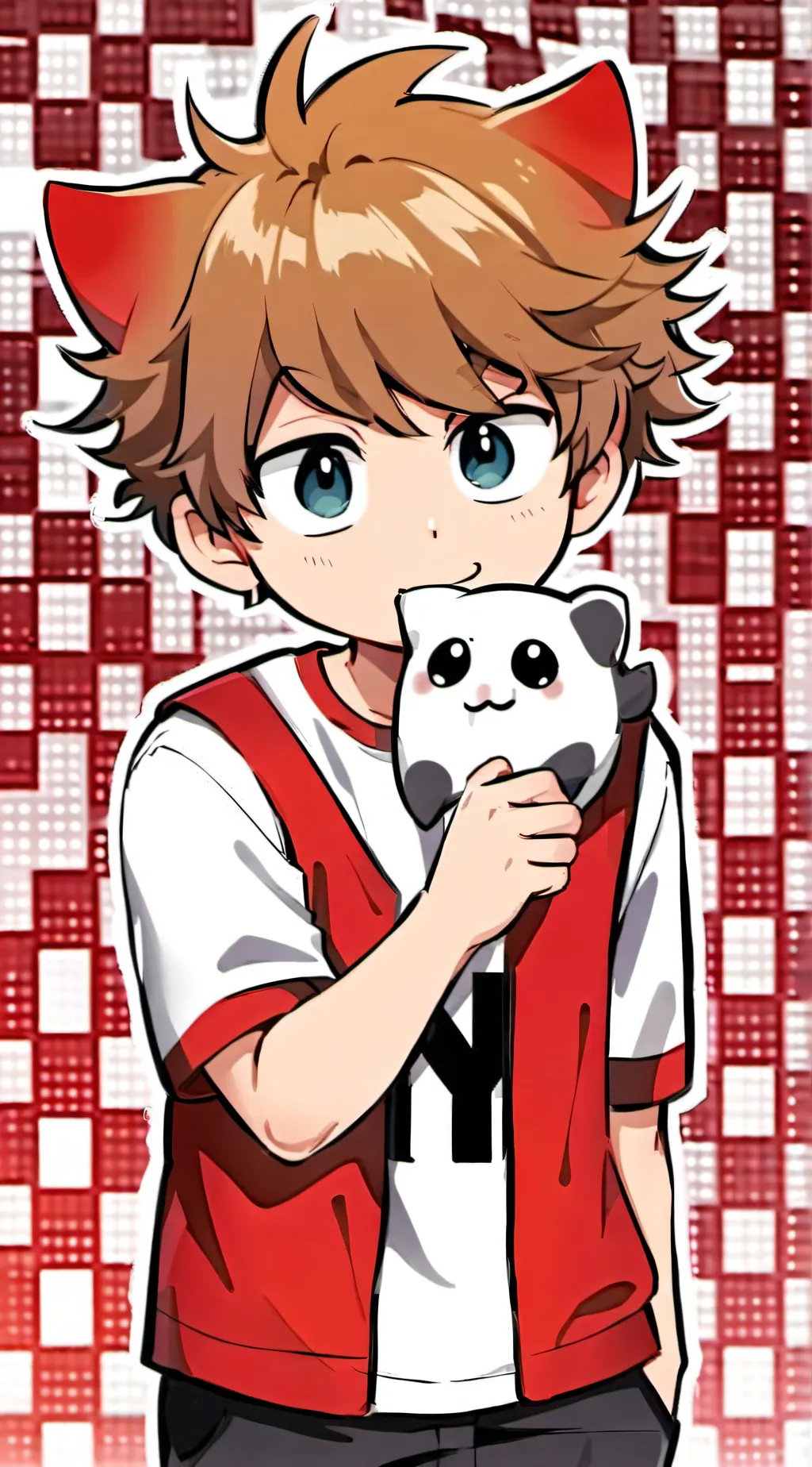 ai character: baby Tord  background