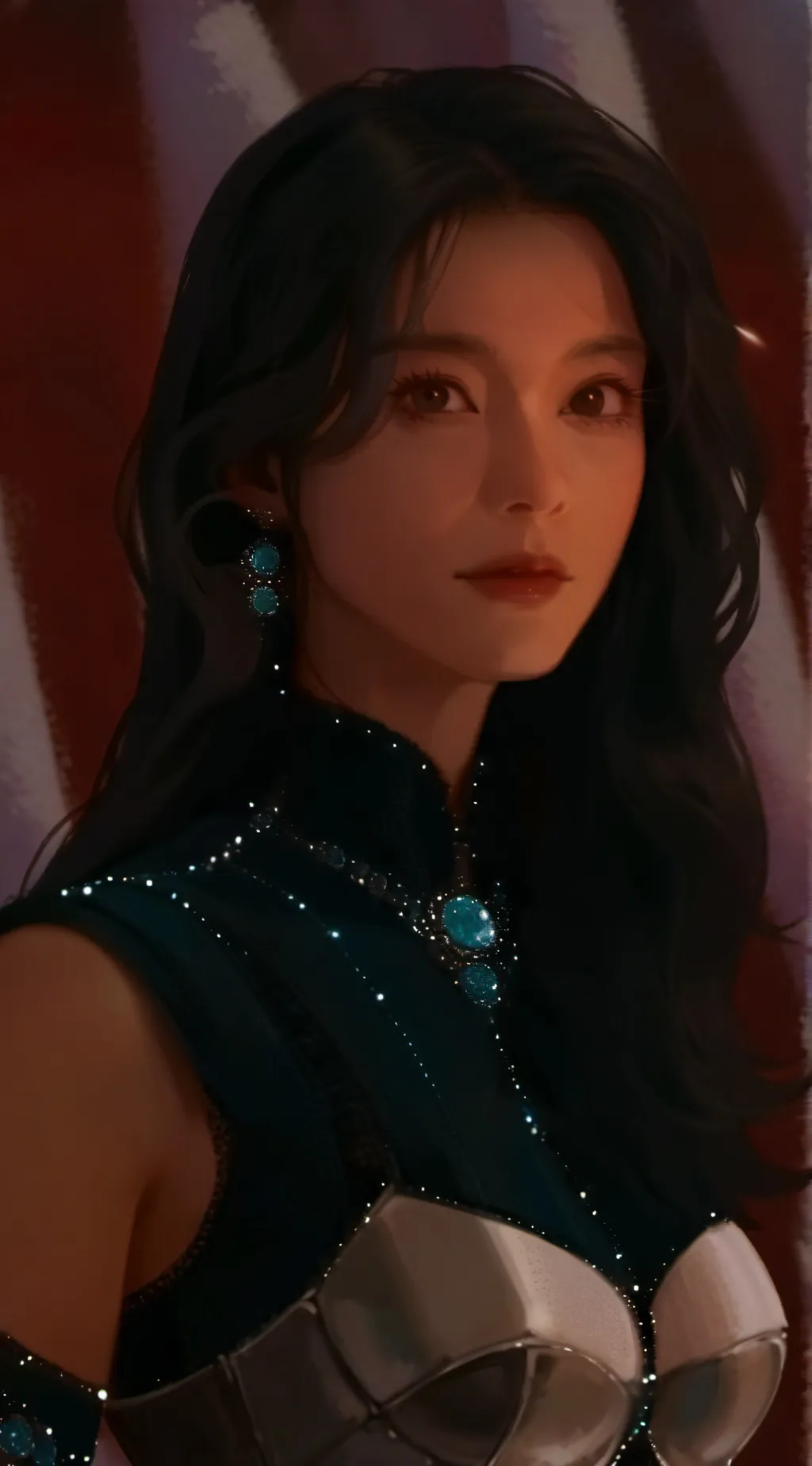 ai character: Aurora background