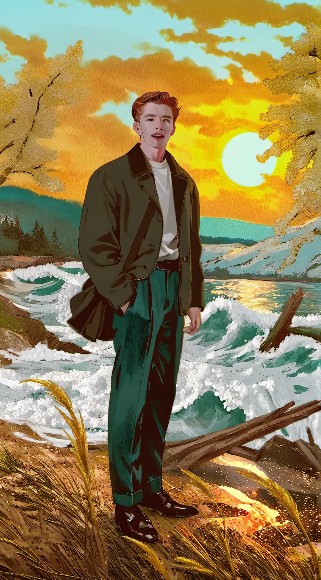 ai character: rick astly background