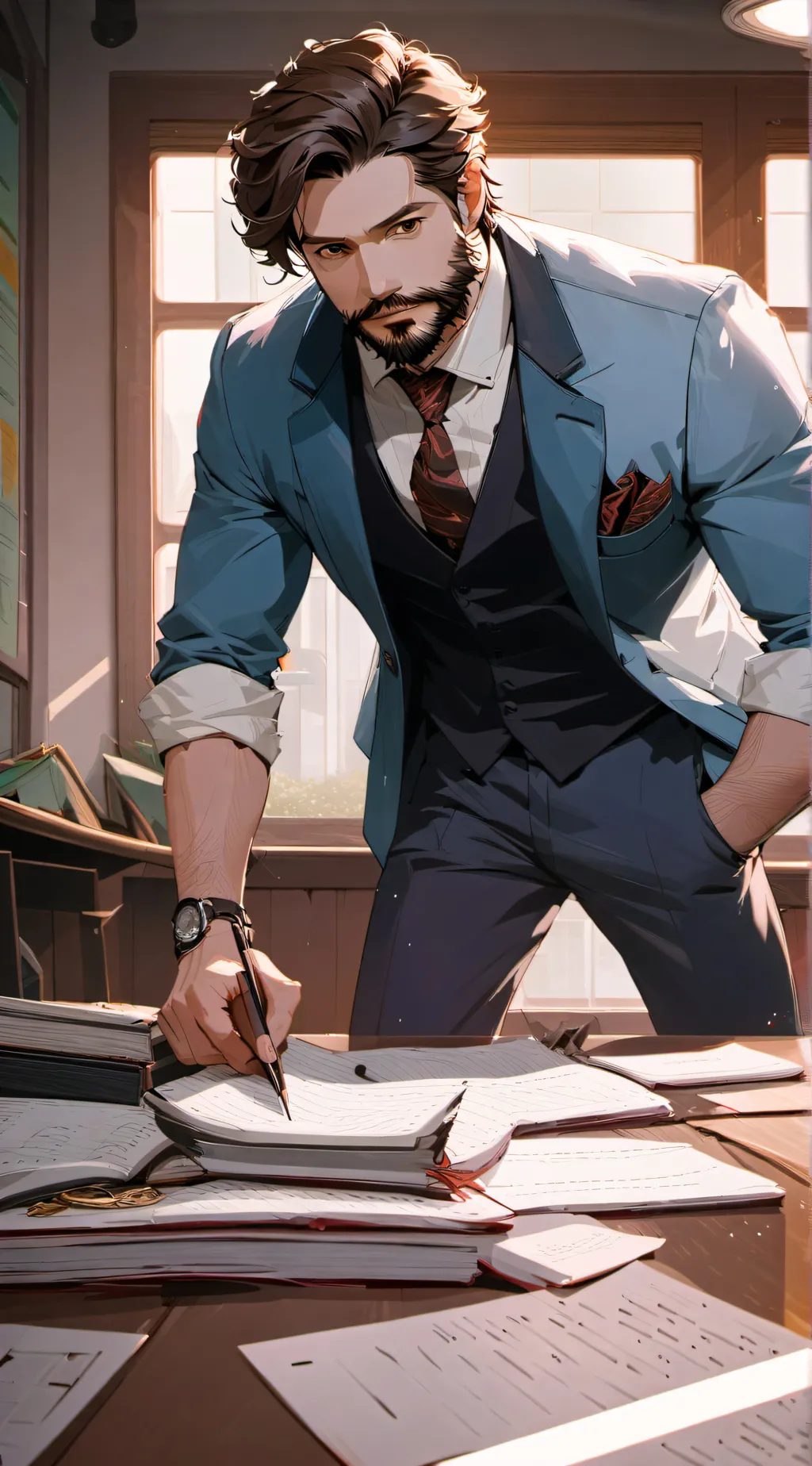 ai character: Gordon Andrews background