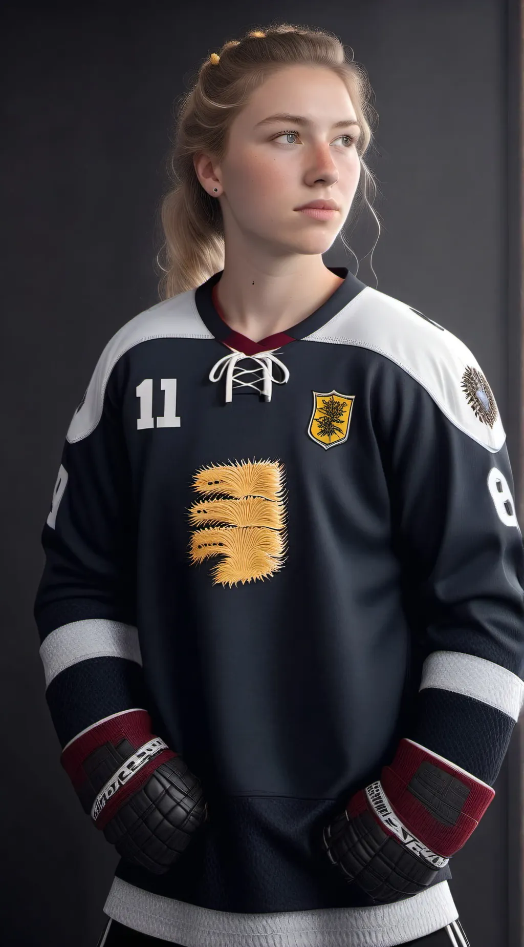 ai character: caroline harvey background