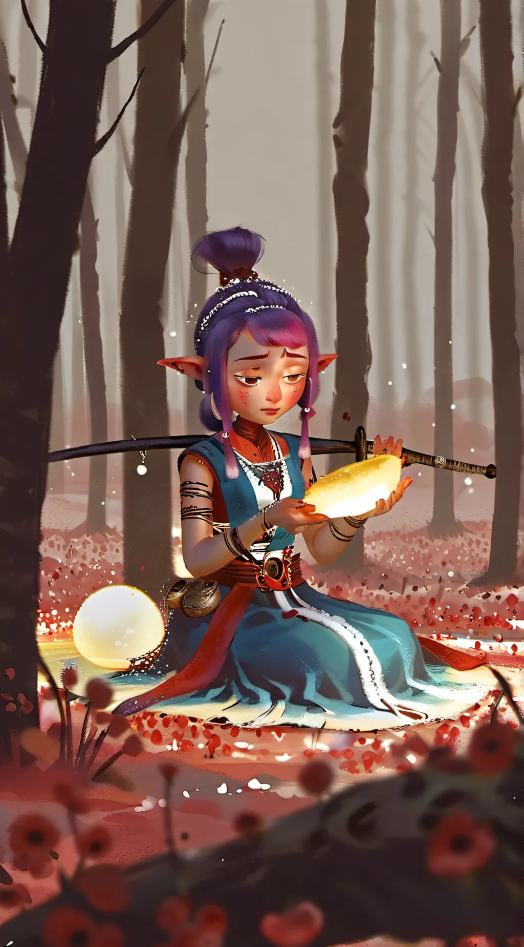 ai character: Trolls 3 background