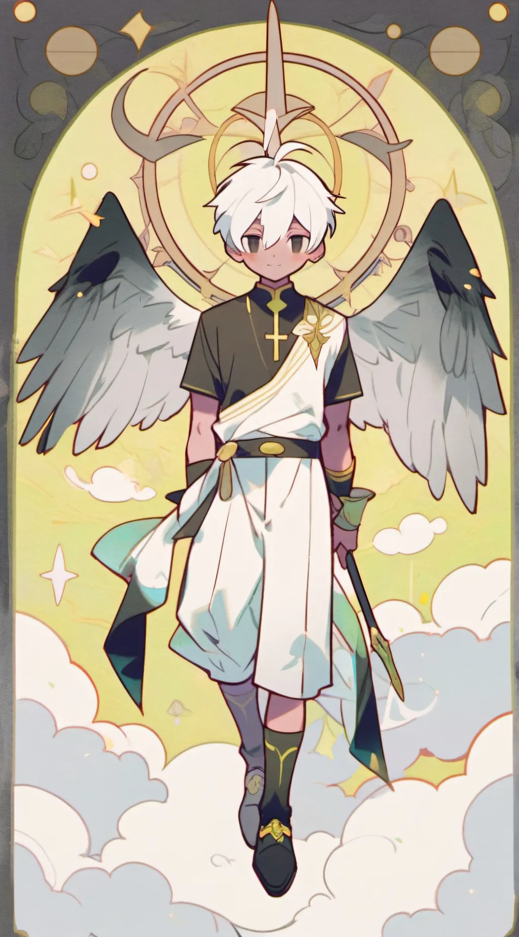 ai character: Engel as an angel background