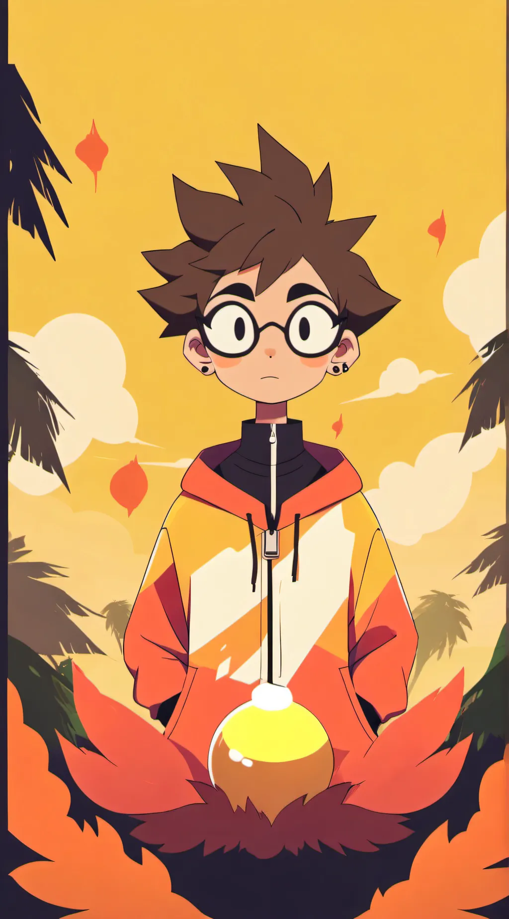 ai character: puff puff background