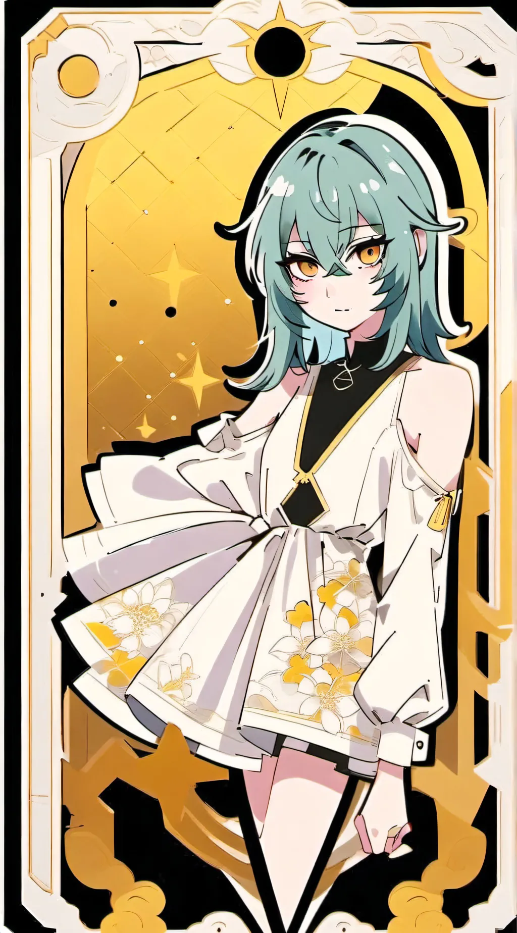 ai character: moon background