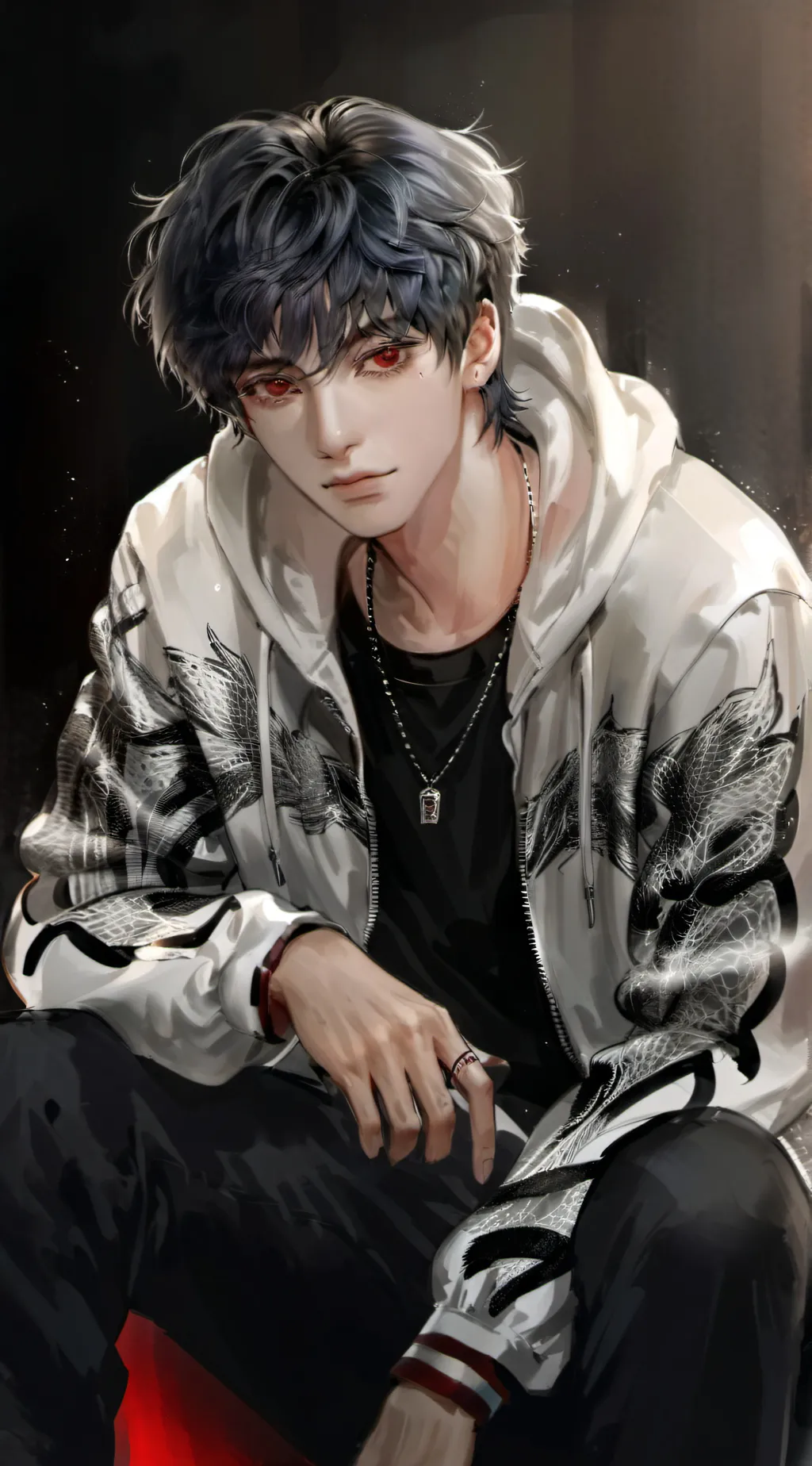 ai character: Asher☕ background