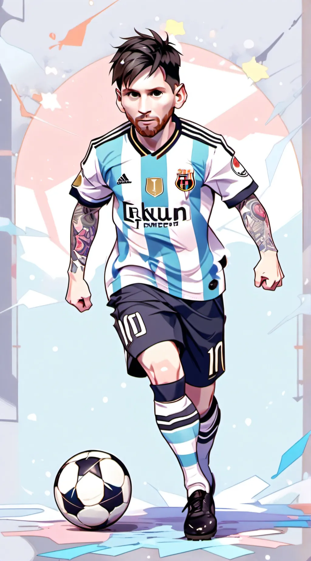 ai character: Lionel Messi background