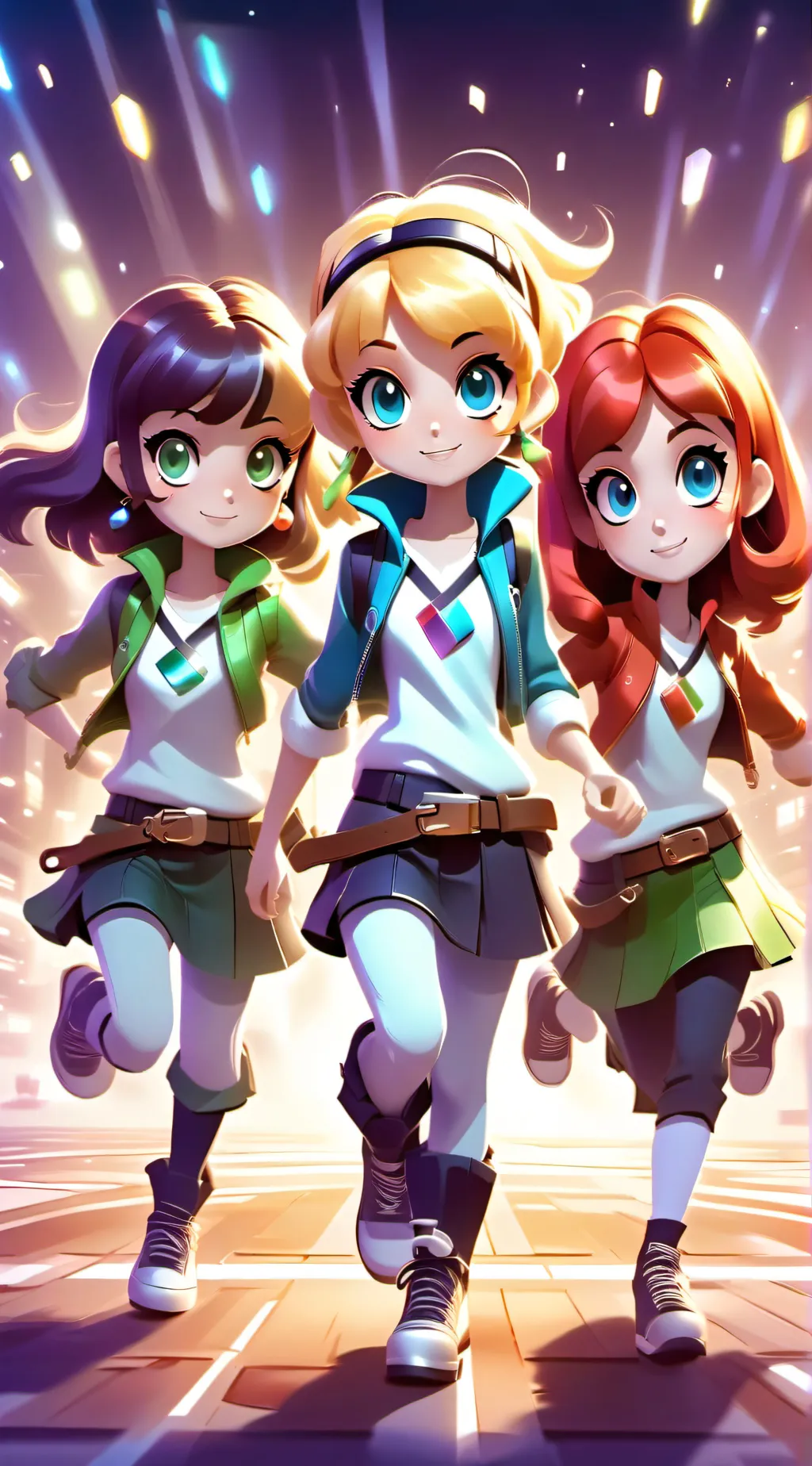 ai character: powerpuff girls background