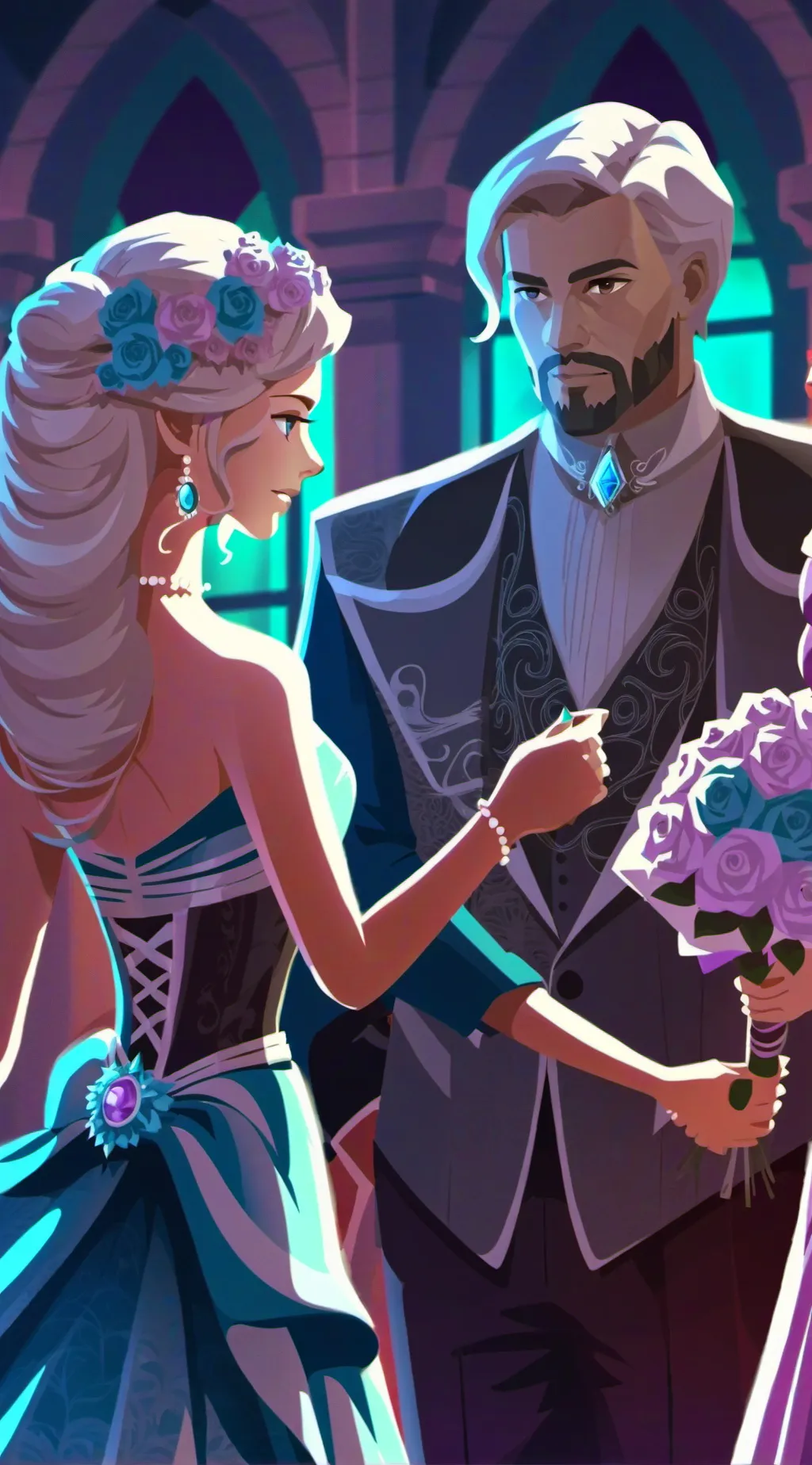 ai character: yeosM but prom! background