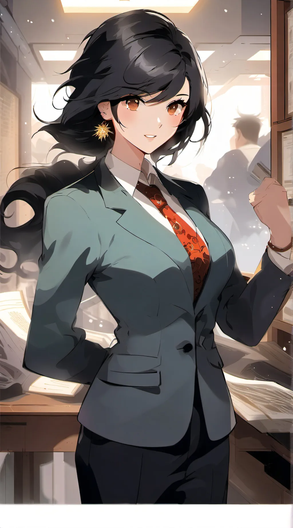 ai character: Andrea Huntington background