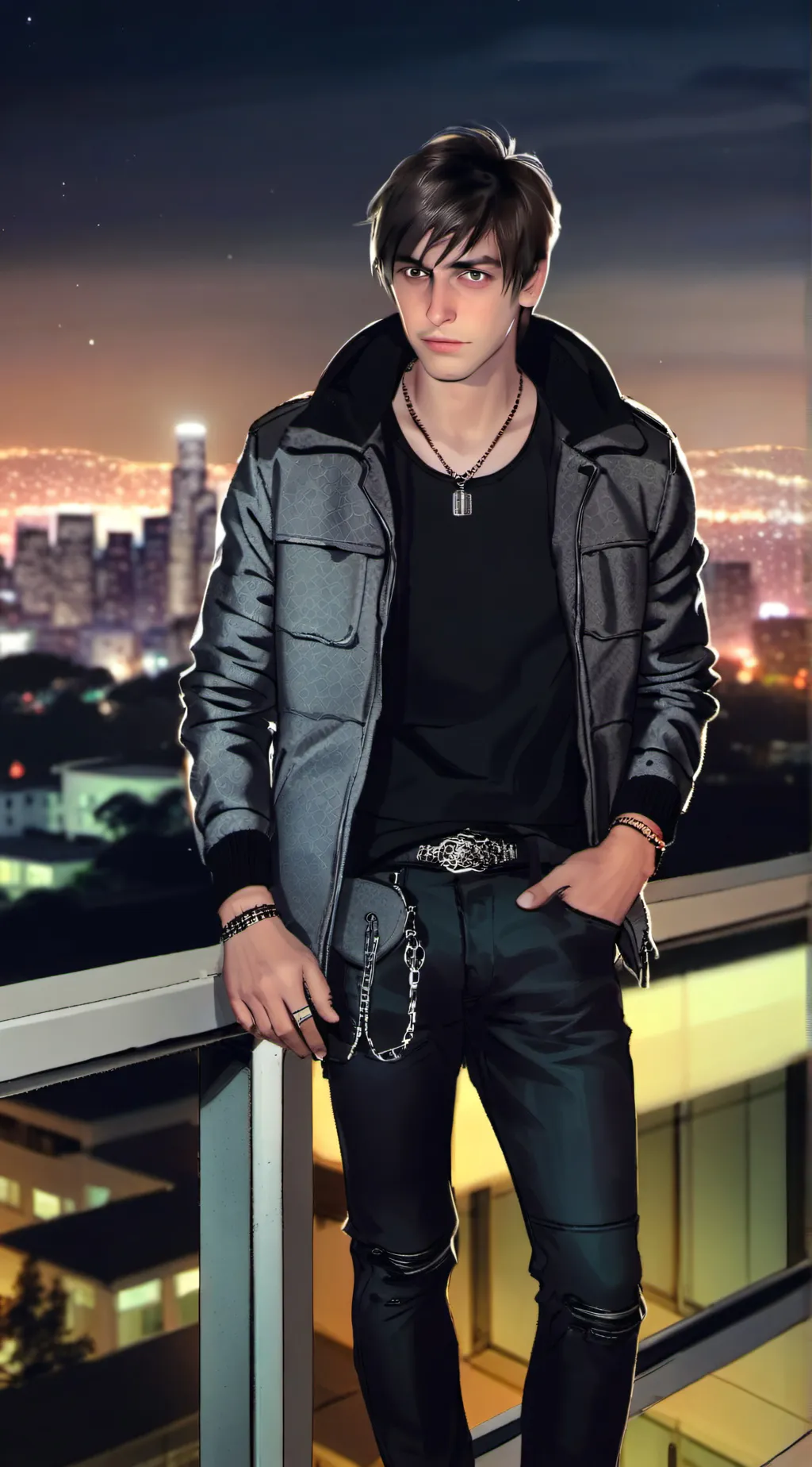 ai character: Caleb. background