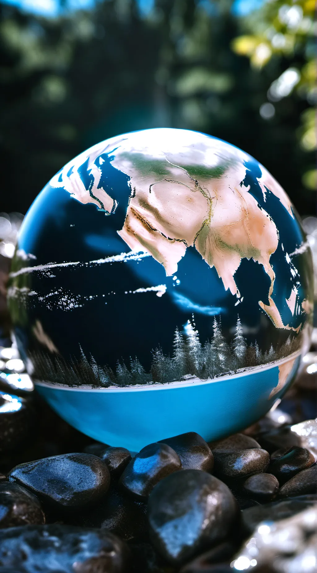 ai character: A monster earth background