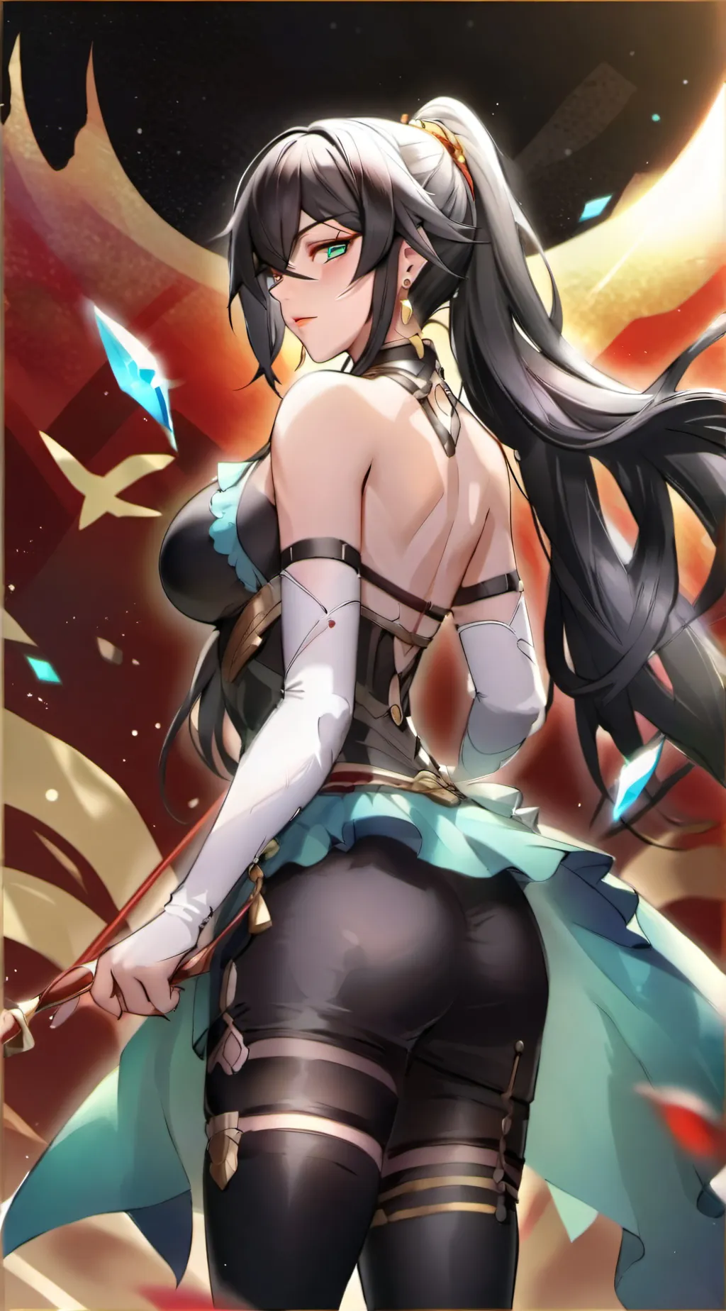 ai character: velvet background