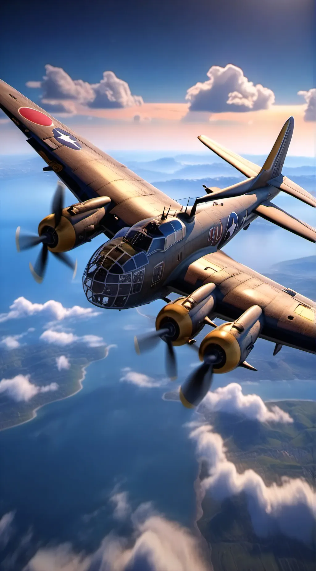 ai character: b_29 bomber  background