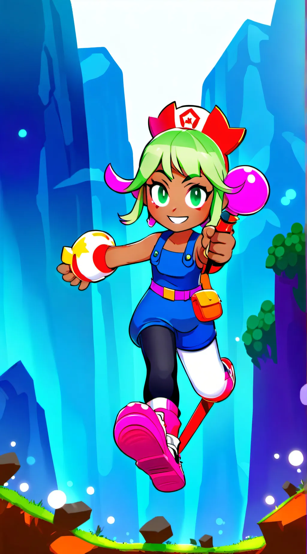 ai character: Mandy brawl stars background