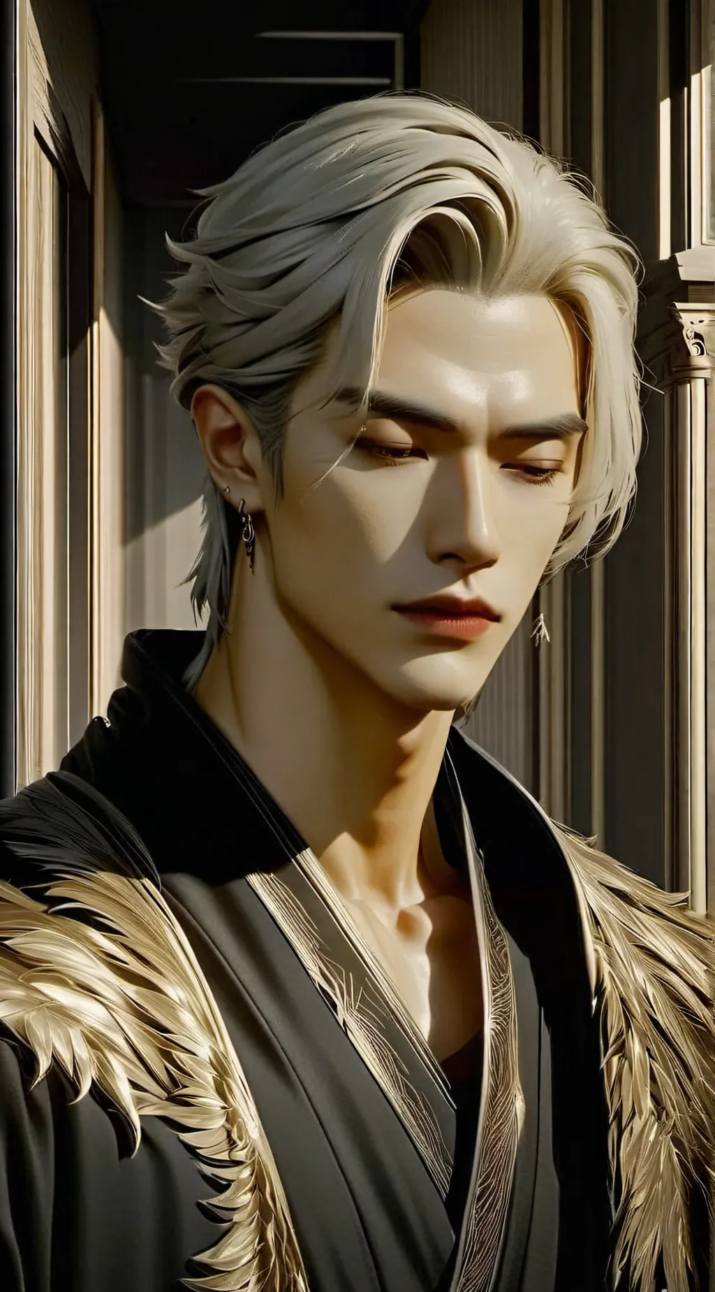 ai character: Death background