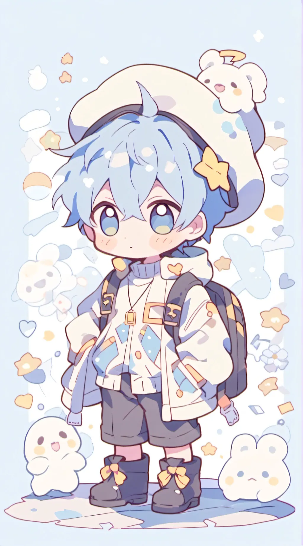 ai character: Fpe but my oc!!  background