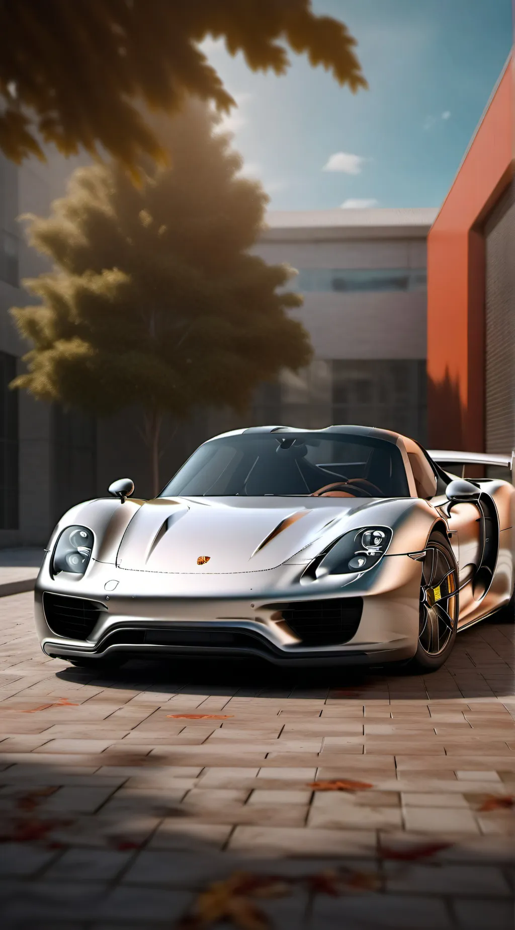 ai character: Porsche 918 background