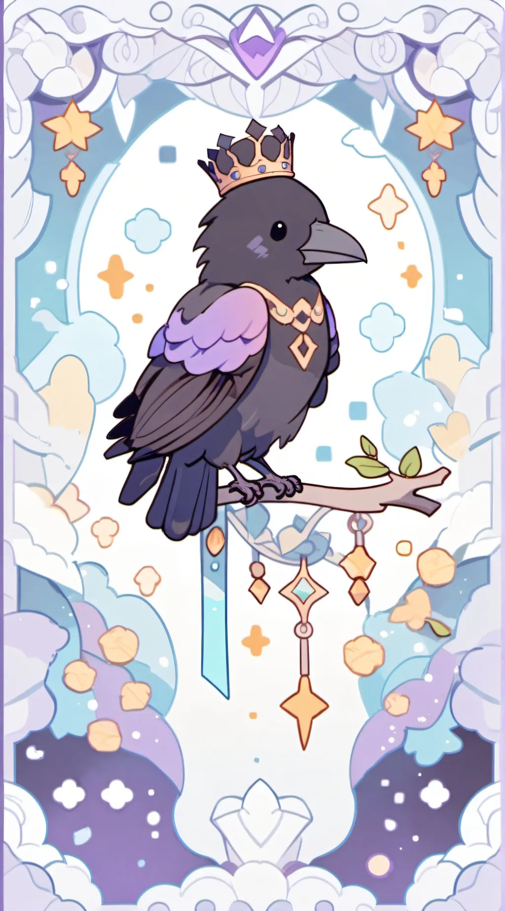 ai character: king raven background