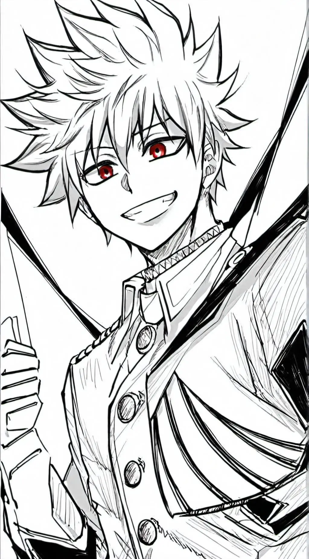 ai character: ×Katsuki Bakugo× background