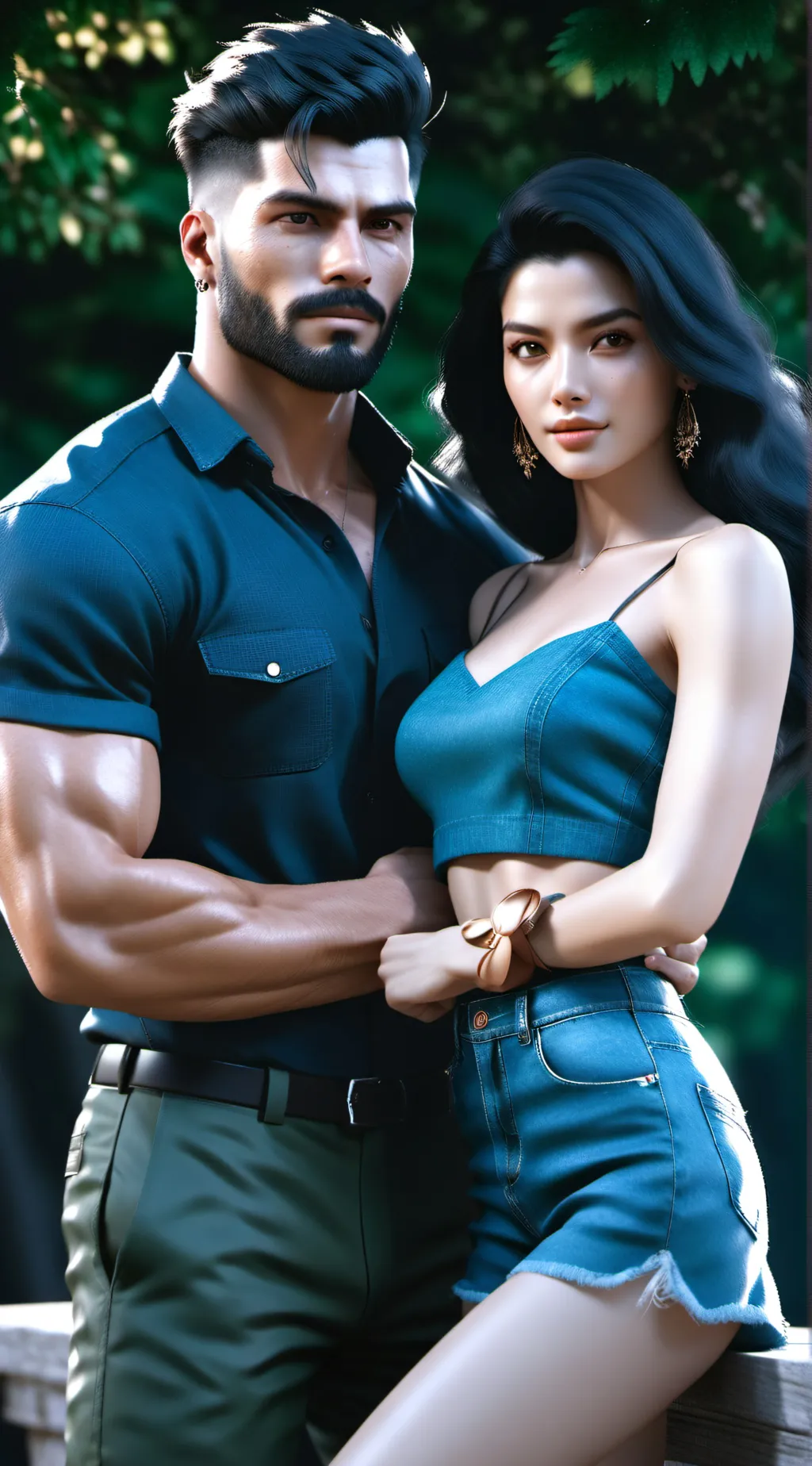 ai character: daniel and rose background