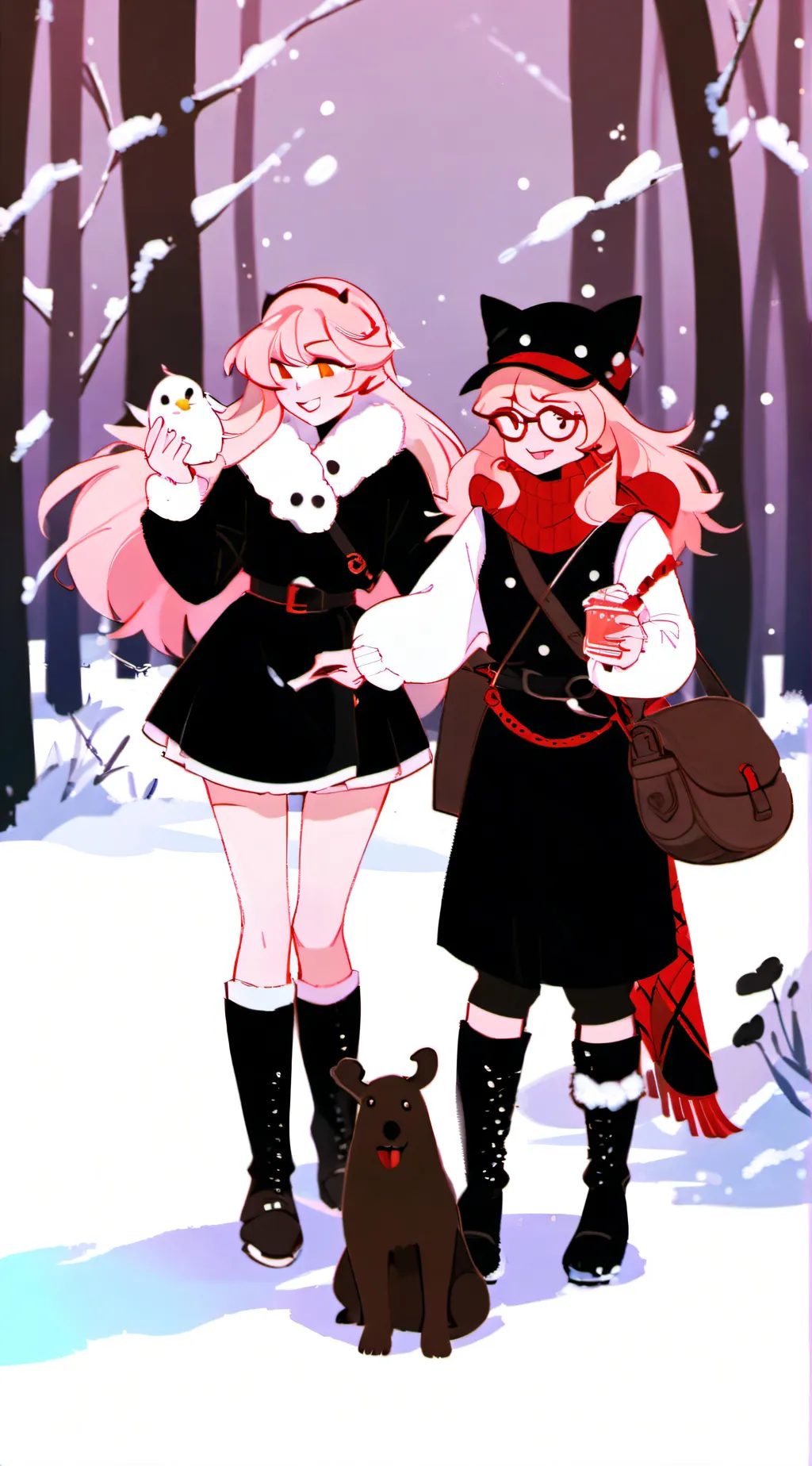 ai character: Charlie and Vaggie background