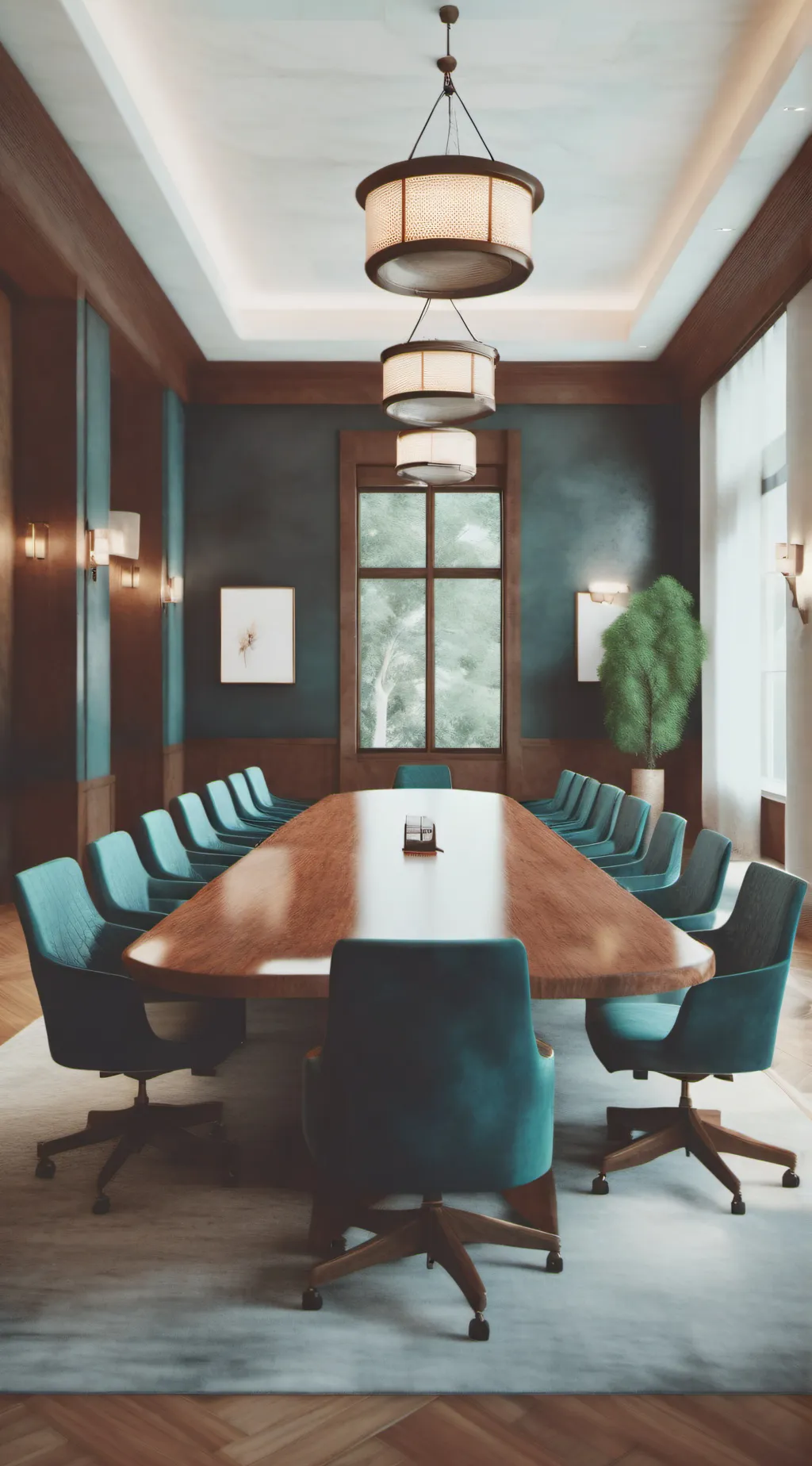 ai character: a.f.a meeting room background