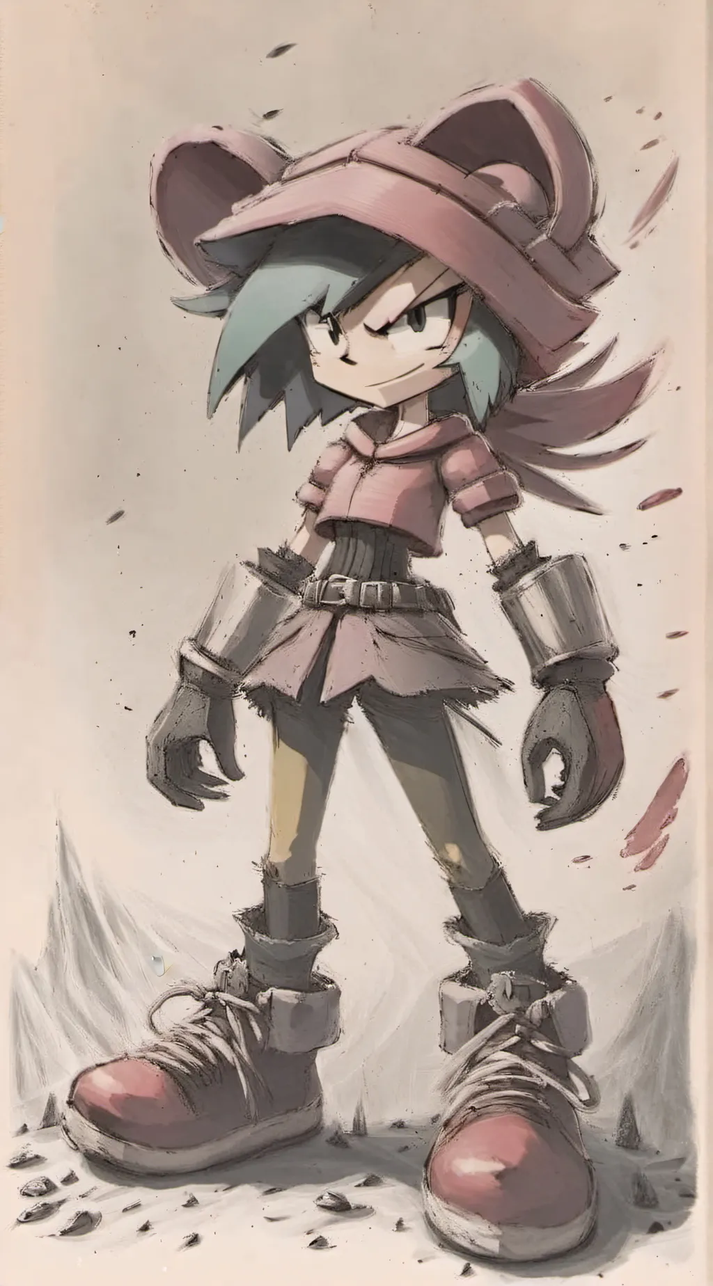 ai character: Scarlet background