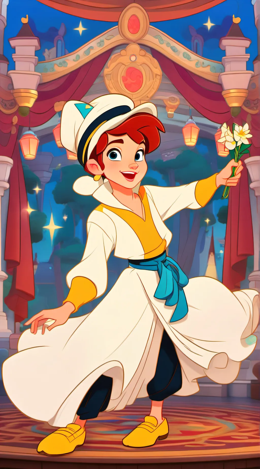 ai character: unique corn background