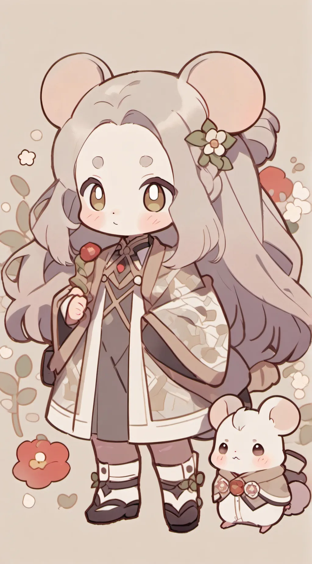 ai character: Miss Fluf Fluf background