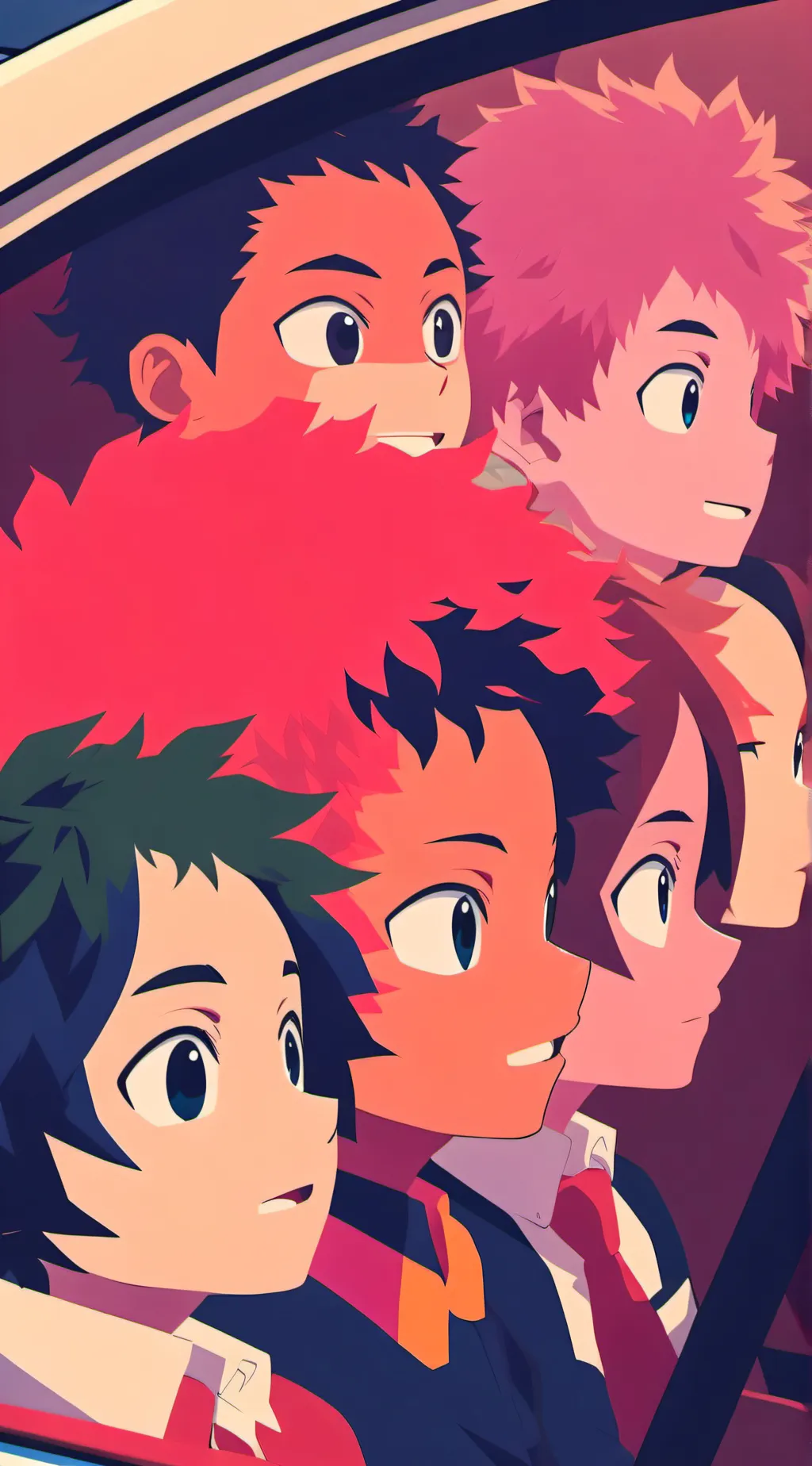 ai character: MHA CAR CRASH😱 background