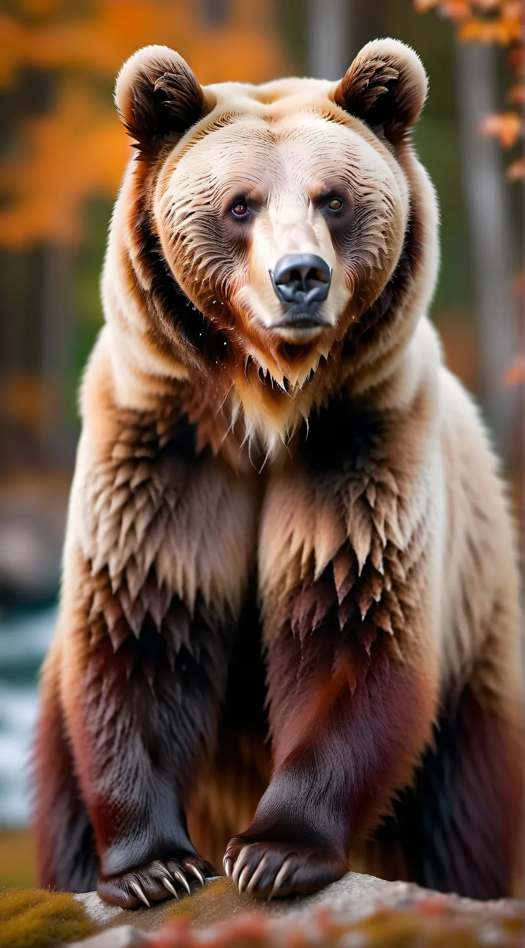 ai character: Bear  background